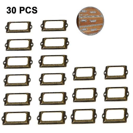 Lille kortsporrum visitkortramhåndtagsetiketboks fire firkantede ramme etiket jern antik skuffe kortholder etiket bogmærkeboks