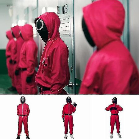 Barn Voksen Squid Game Jumpsuit Costume Set-g V