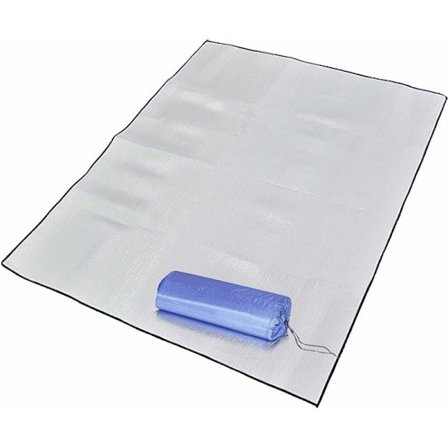 Camping Isolering Måtte Foldbar Aluminium Isolering Måtte Skum Isolering Måtte til Udendørs Camping Vandreture Picnic (Sølv)