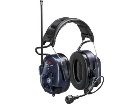 PELTOR Hörselkåpa Litecom Plus blå - Lyreco - Skyddsutrustning - Hörselskydd - Hörselkåpor aktiva