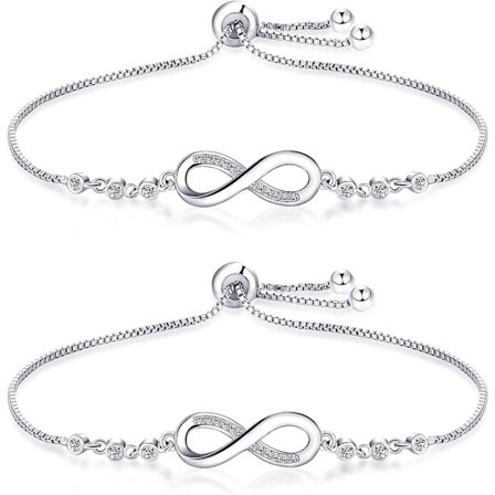 2 stk. Infinity-armbånd justerbart vennskapsarmbånd