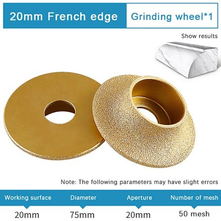 Loddet diamantslipeskive Granitt Keramisk Glassliping Wh