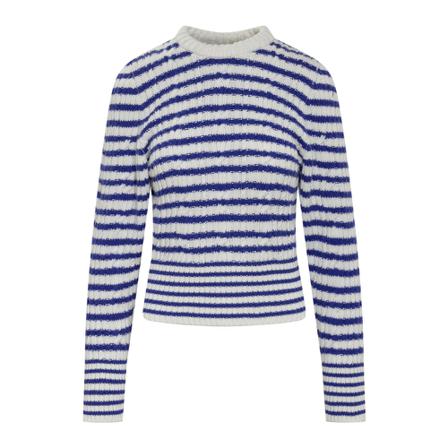 Philosophy di Lorenzo Serafini, Round-neck Knitwear Wit, Dames, Maat:M,gestreept