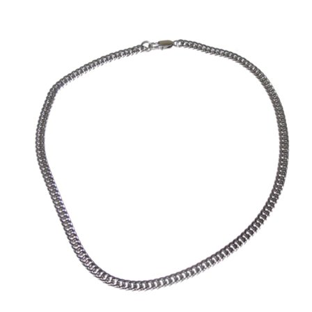 Silverfärgad kedjehalsband stål