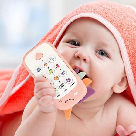 Baby mobiltelefon leksak gåvor rosa rädisa