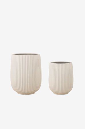 Bloomingville - Selva Blomkruka - Vit - Krukor & vaser - Från Homeroom