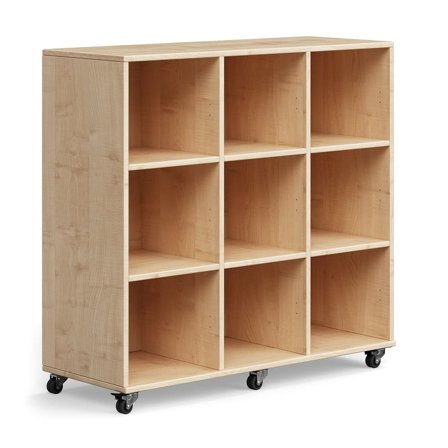 Schüleraufbewahrung CASPER, 9 Fächer, Birke