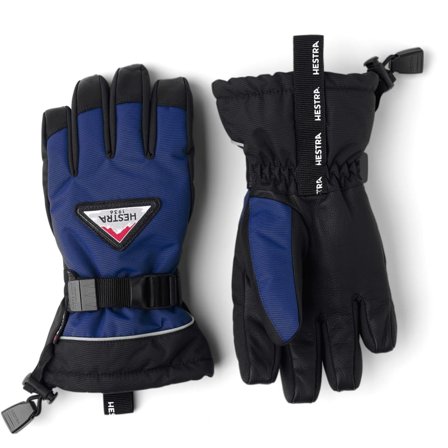Hestra Junior's Skare CZone - 5 Finger Children ski gloves Blue 7