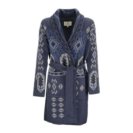 Etro, Wool knit coat Blauw, Dames, Maat:M