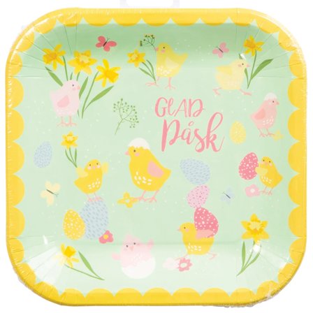 Pääsiäis Pahvilautaset 8-pack