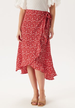 BUBBLEROOM - Midi Wrap Skirt - S