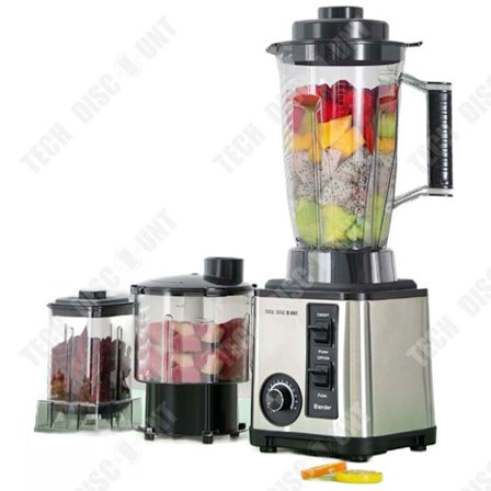 Juice extractor 3L - TECH DISCOUNT - Multifunktionel - 7 hastigheder - Let at rengøre - Elegant design