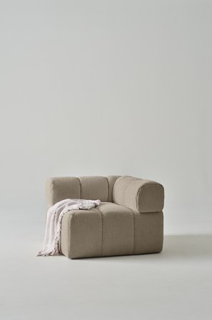 Jotex - Sofamodul Hjørne Greige - DERMY - Kjøp Modulsofaer hos Jotex