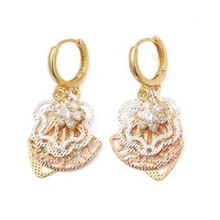 18K Guldbelagte Øreringe CZ