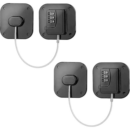 Kombinasjonskjøleskapslås Barnesikker Kjøleskapslås Voksen Sikkerhetslås 2 stk Skapslås For Skuffer