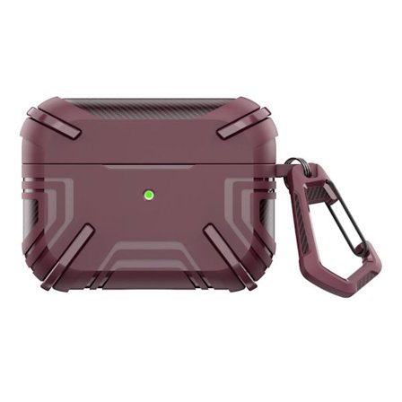 AirPods Pro 2 skyddsfodral med spänne - Vinröd