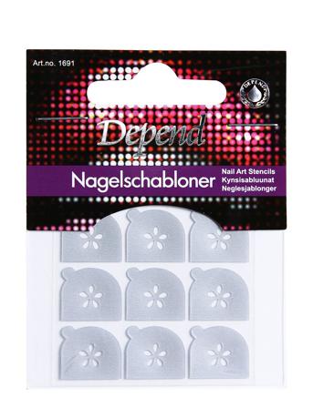 Dekorations Stencil Nr 2 Beauty WOMEN Nails Nail Decorations Nude Depend Cosmetic*Betinget Tilbud