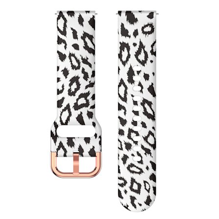 20mm 22mm Leopardtryckt Rem kompatibel Samsung Galaxy watch 7/FE/6/5/4/5pro 45mm Silikonarmband kompatibel Huawei watch GT2-3 42mm Band