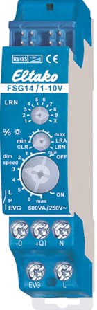 Eltako FSG 14/1-10V Dimmer 230 V, IP20, 0-600 W, Elfordeling & strømforsyning