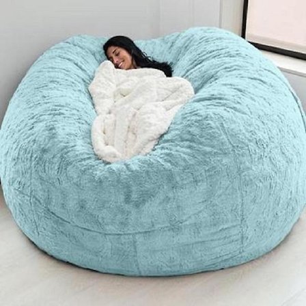Lazy Sofa Bean Bag konstgjord päls Bean Bag (endast bönor)