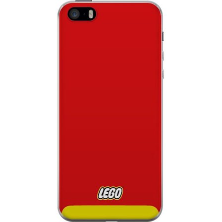 Kompatibelt Mobildeksel til Apple iPhone 5s Lego Rød Gul Plakat Byggeklosser Offisielt Logo Leker Retro Vintage Design Klassisk Lekemerke Kunst