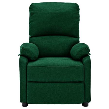 Vidaxl Reclinerfåtölj Mörkgrön Tyg Grön
