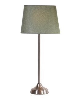 Komplett bordslampa med linneskärm Grön - Pixie Design