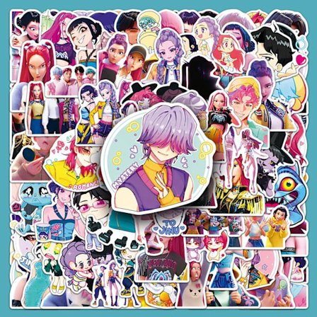 100 Witcher Girls -tarraa KPOP Anime Elokuva Sarjakuva Graffiti-tarrat Koristeluun, Sopii Lapsille, Kpop-juhlalelu