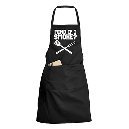Mind If I Smoke - Förkläde - Svart