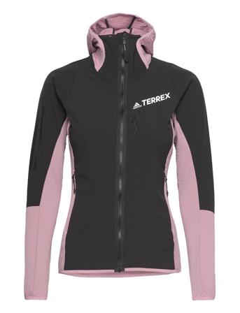 Techrock Flooce Wind Hooded Jacket Outerwear Sport Jackets Multi/mönstrad Adidas Performance