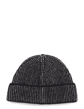 Monki Ribbed Beanie - Black - ONE SIZE