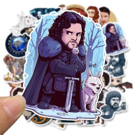Game of Thrones klistermärken / stickers - 50 pack JULKLAPP