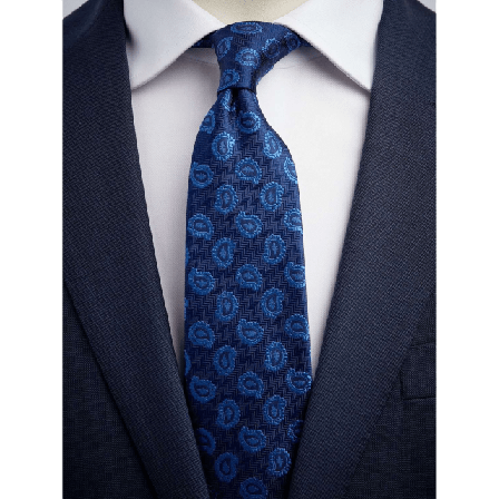 John Henric Tie Paisley Kostymtillbehör Herr Blå 7,5