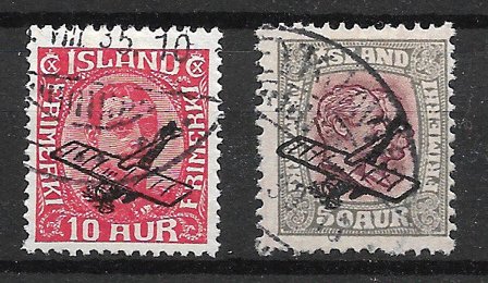 Island 1928 - AFA 123-124 - Stemplet