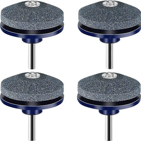 4 pakker gressklipperbladssliper Slipemaskin Hageverktøy Borspiss Slipestein for de fleste elektriske bor Håndbor