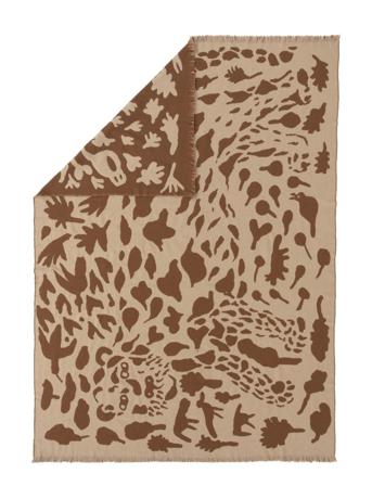 Otc Blanket 180X130Cm Cheetah Home Textiles Cushions & Blankets Blankets & Throws Beige Iittala