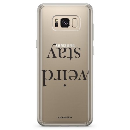 Bjornberry Skal Hybrid Samsung Galaxy S8+ - STAY WEIRD Svart