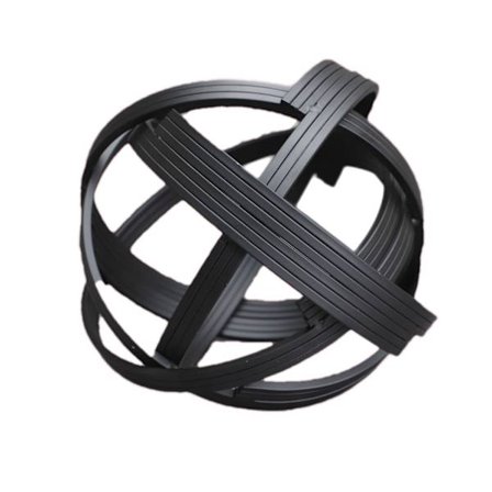 Dekorativa metallkulor för heminredning - Svart, handmålade, moderna dekorativa kulor för vardagsrum, sovrum, kök, badrum, kontor - matbord