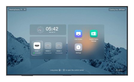 YEALINK MD75 | 75"" | 3840x2160 | 500Nits | 18/7 | Built-in speaker | Display for unified MTR system