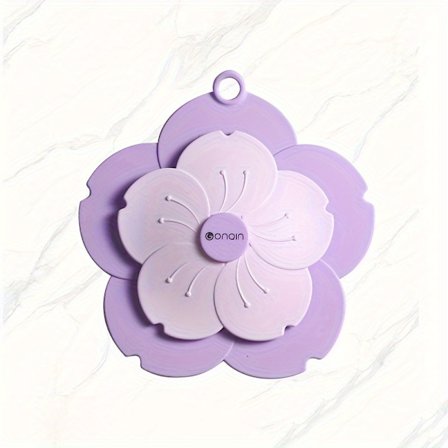 1/4 stk. Kirsebærblomst Afløbsbeskyttelse med Anti-lugt og Tætningsbeskyttelse, Gulvmåtte, Afløbsbeskyttelse, Anti-lugt Afløbsprop, Hårfanger Brusebad