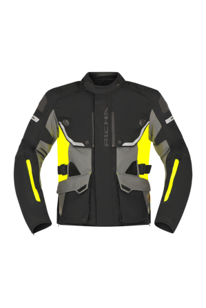 Chaqueta de Moto Richa Infinity 3 PRO Negro/Amarillo 4XL