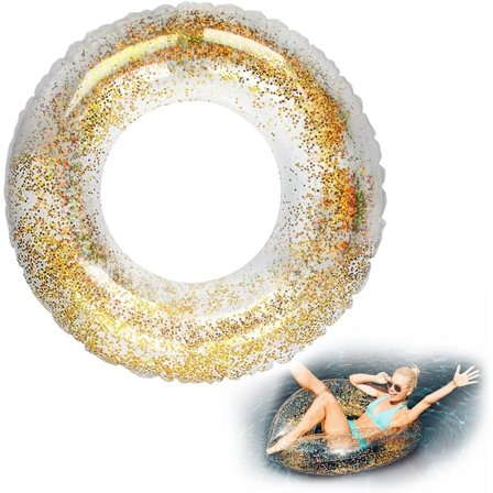 Badering transparent badering blinkende voksen badering oppblåsbar badering sommer svømming strand svømmebasseng leker