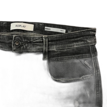 Replay Anbass svarta skinny jeans