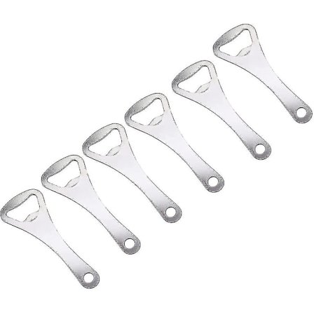 Dww-flaskeåpnere, 6 stk Rustfritt Stål Ølåpnere Bar Flaskeåpner, Bartender