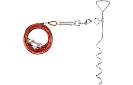 Løpestreng med Jordspyd til Hund - 7,5m