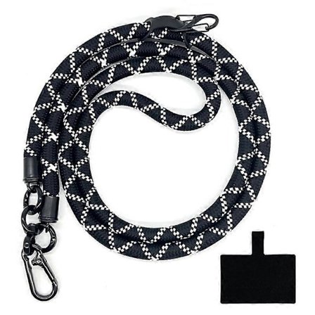 J-Typ 10mm Crossbody Halsrem Universal Telefon Lanyard Polyester Lanyard med Fästklämma (J-Typ)