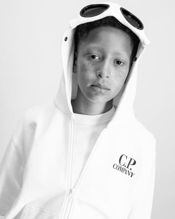 C.P. Company ZIP SWEATSHIRT/HOOD Cremefärgad Hoodies Jongens - Kids Brand Store