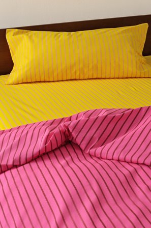 Jotex - Putetrekk 50x90 Cm Økologisk Klar gul/rosa - SIMA - Kjøp Putevar hos Jotex