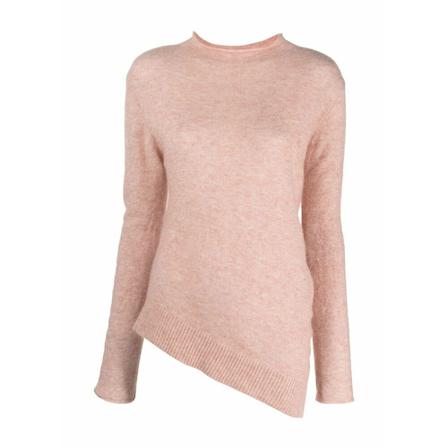 Alysi Round-neck Strik Pink, Dame Striktrøjer