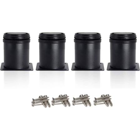 4 säädettävää mustaa jalkaa 50 mm korkeus Paksut kaapin jalat Pöydän jalat Huonekalujalat